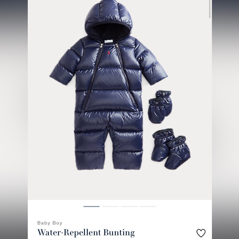 Ralph Lauren Water-Repellent Bunting 6M